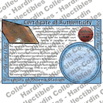 Image of certificate of authenticity for University of Phoenix Stadium (2017 Final Four) [University of North Carolin - front