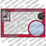 Image of certificate of authenticity for Oshie, T. J. 