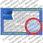 Image of certificate of authenticity for Turner Field (1996 Olympics) - front