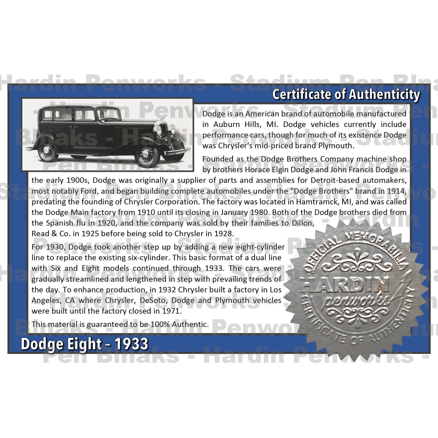 Dodge Eight (1933)