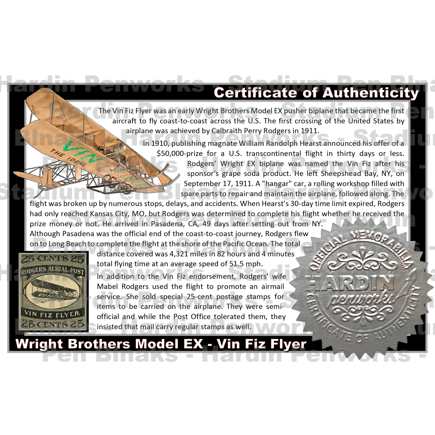 Wright Brothers Model EX - Vin Fiz Flyer