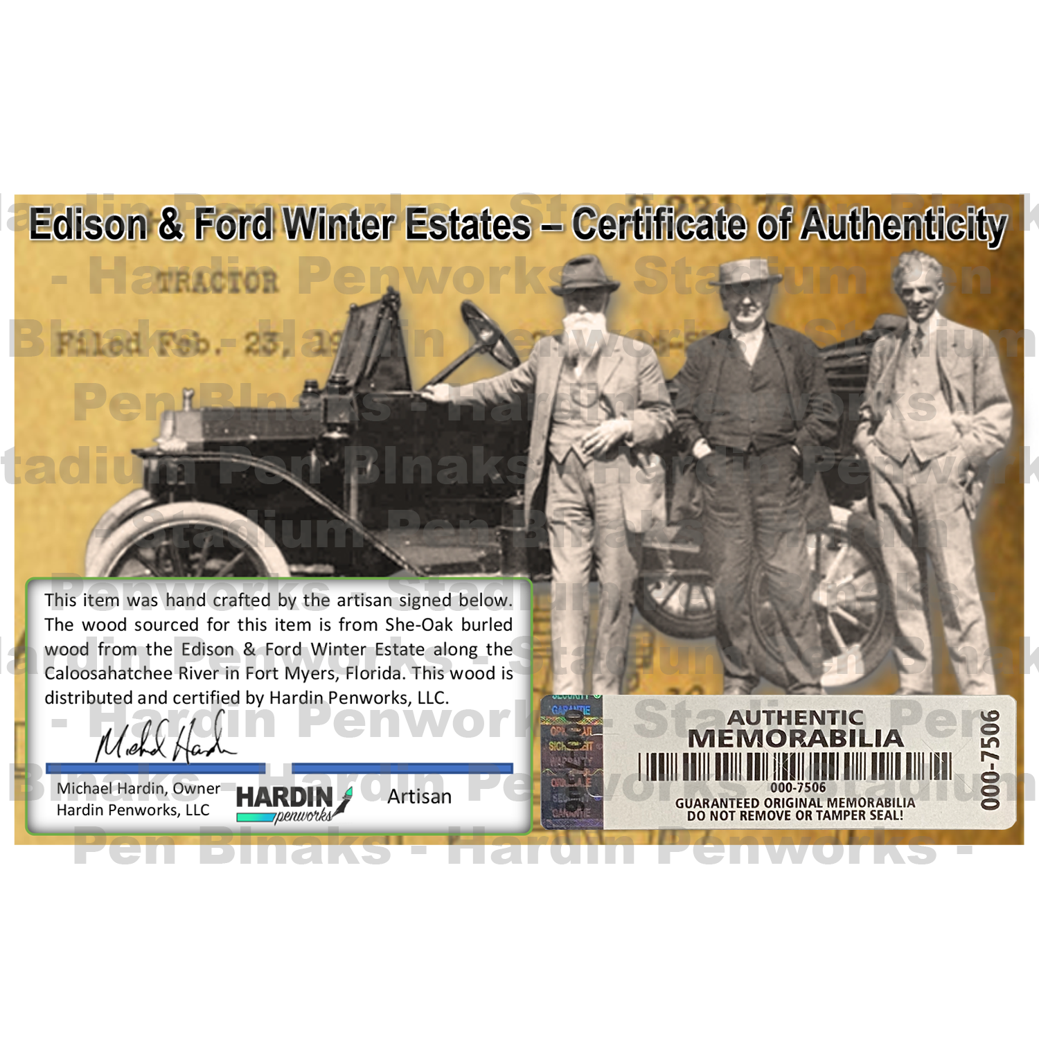 She-Oak burled wood from the Edison & Ford Winter Estate