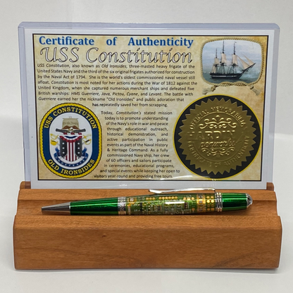 Wooden Pen Stand and COA Holder