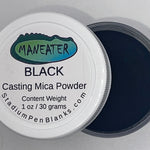 Black Mica Powder Jar - Maneater 1oz