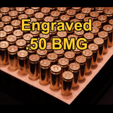 Engraved .50 BMG Shell Casings