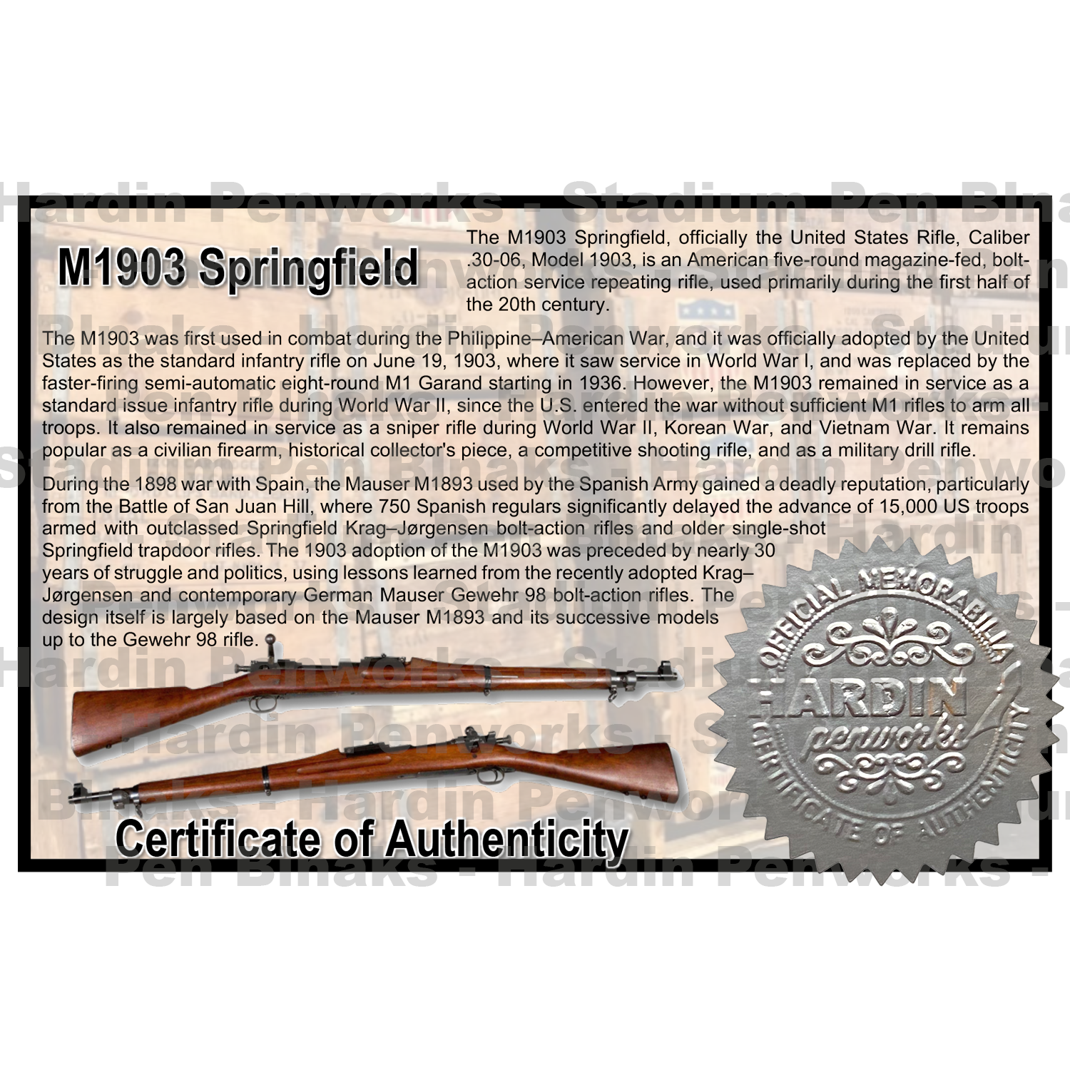 M1903 Springfield Wooden Stock
