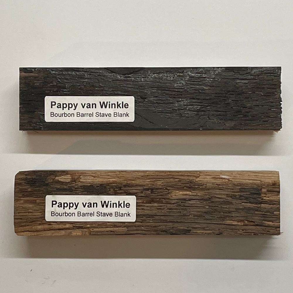 Wood from Pappy Van Winkle bourbon barrel staves