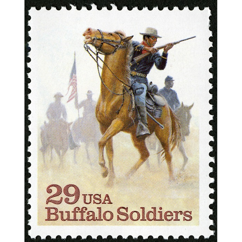 Buffalo Soldiers Stamp Blank