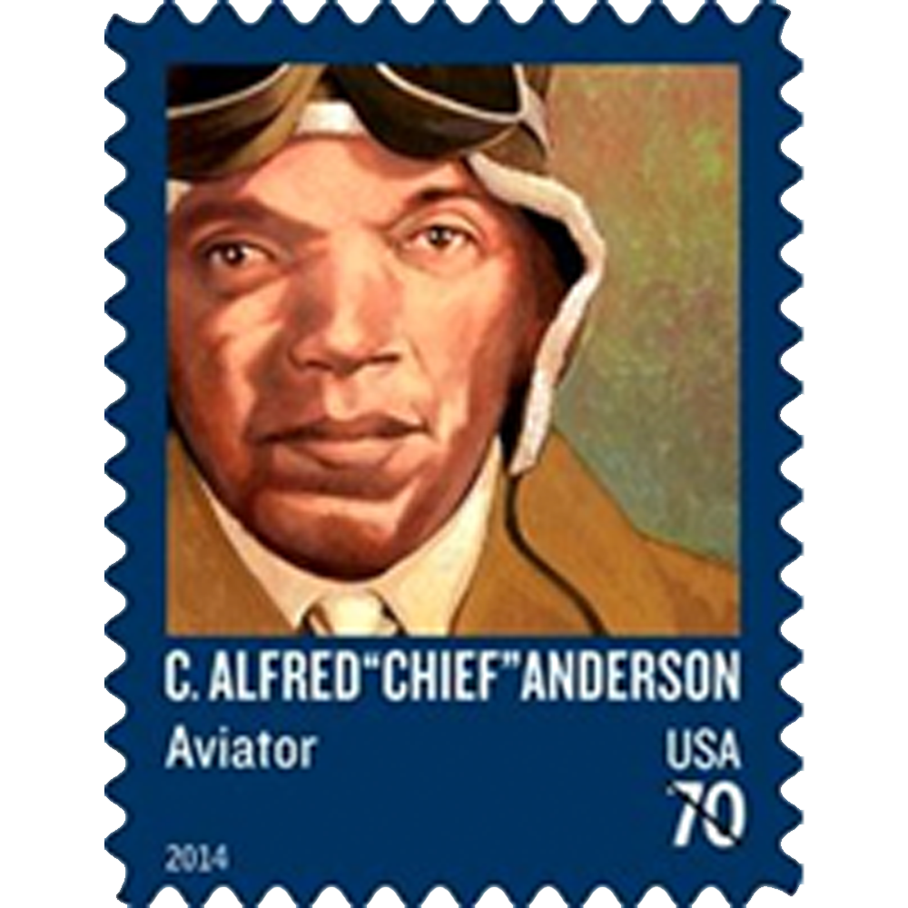 C. Alfred "Chief" Anderson Tuskegee Airmen Stamp Blank