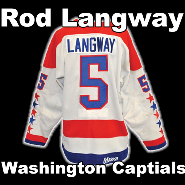 Lot Detail - 1988-89 ROD LANGWAY WASHINGTON CAPITALS GAME WORN HOME JERSEY  (NSM COLLECTION)