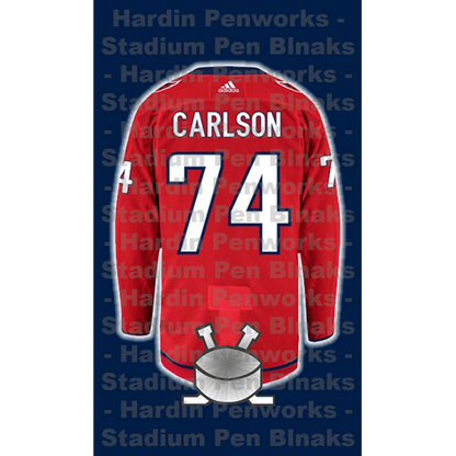 Carlson, John #74 - Game Played Relic