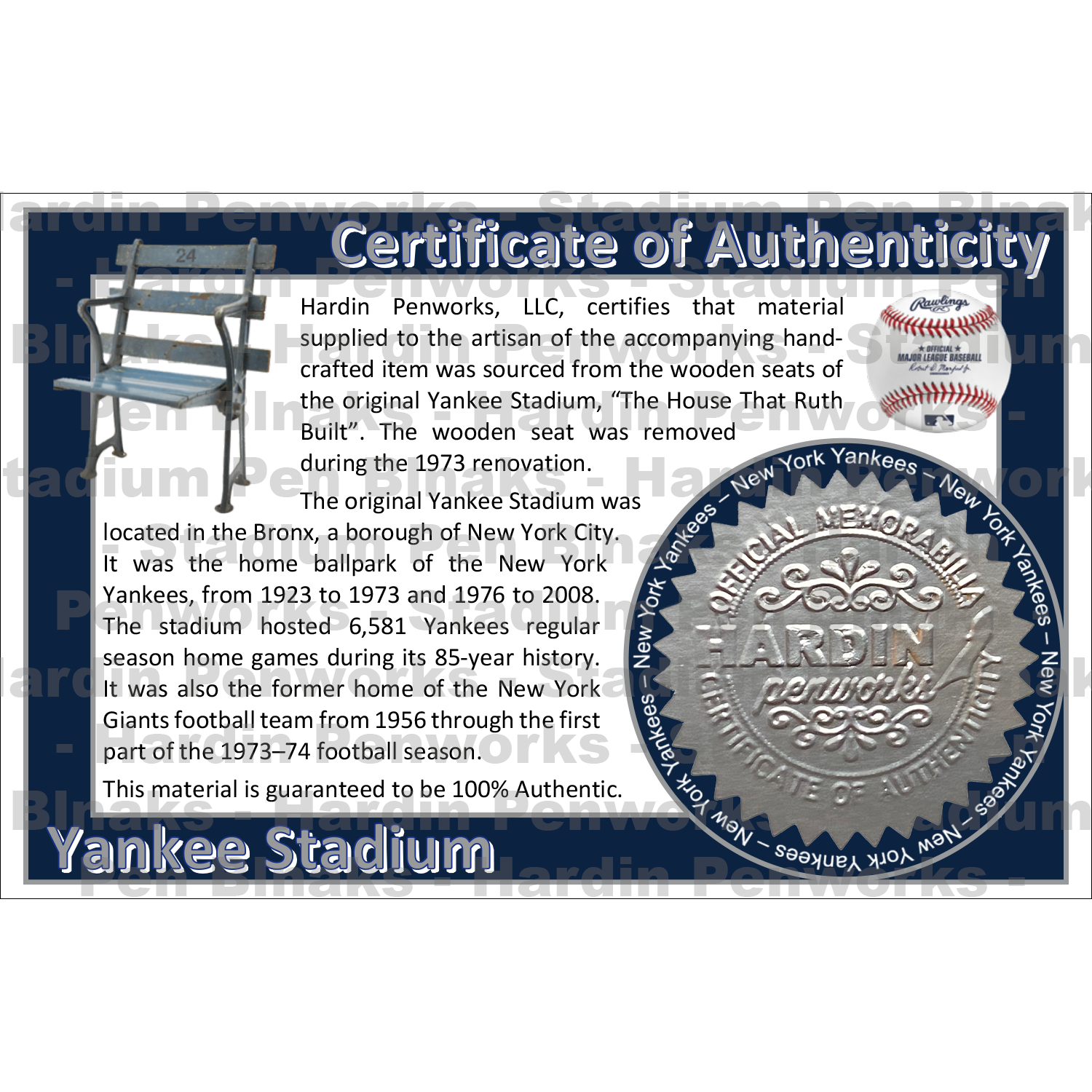 Yankee Stadium [The House That Ruth Built] (New York Yankees)