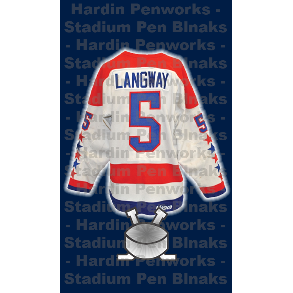 Langway, Rod #5 - Game Played Relic