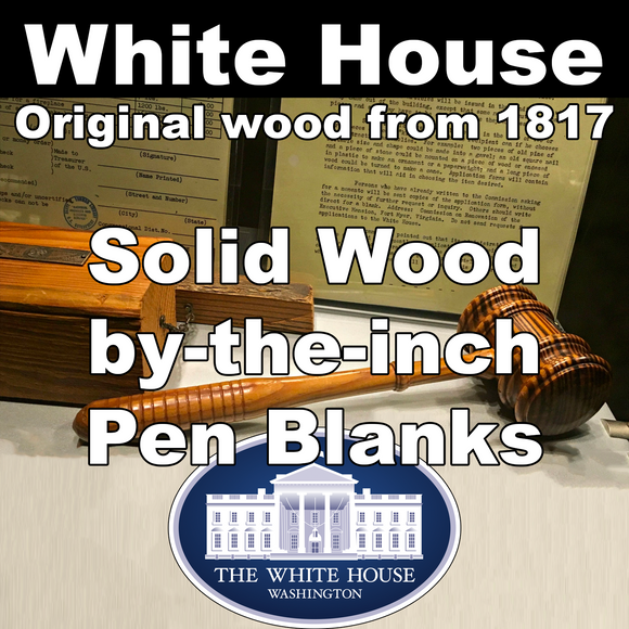 White House – Solid Wood Pen Blanks