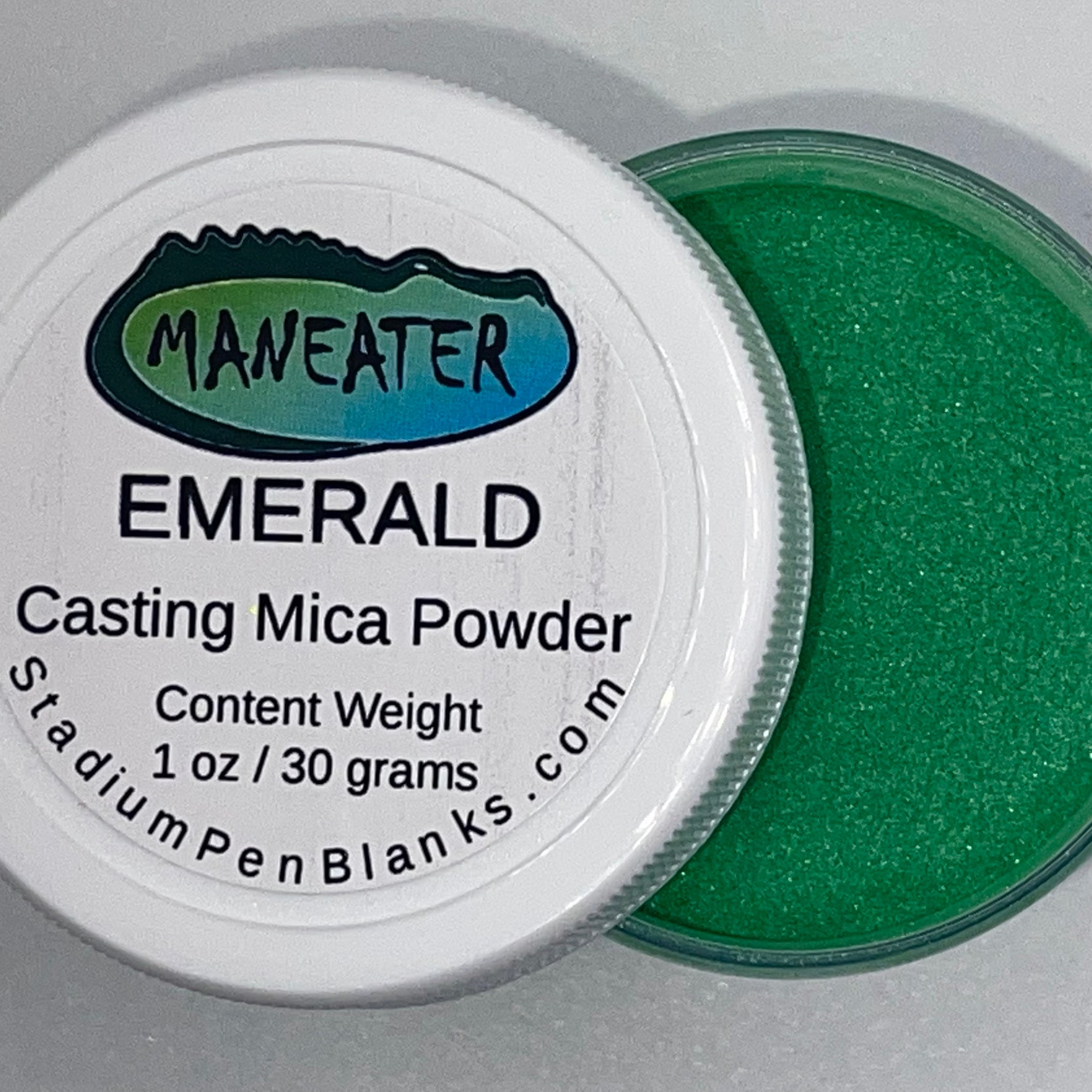 Emerald Mica Powder Jar - Maneater 1oz