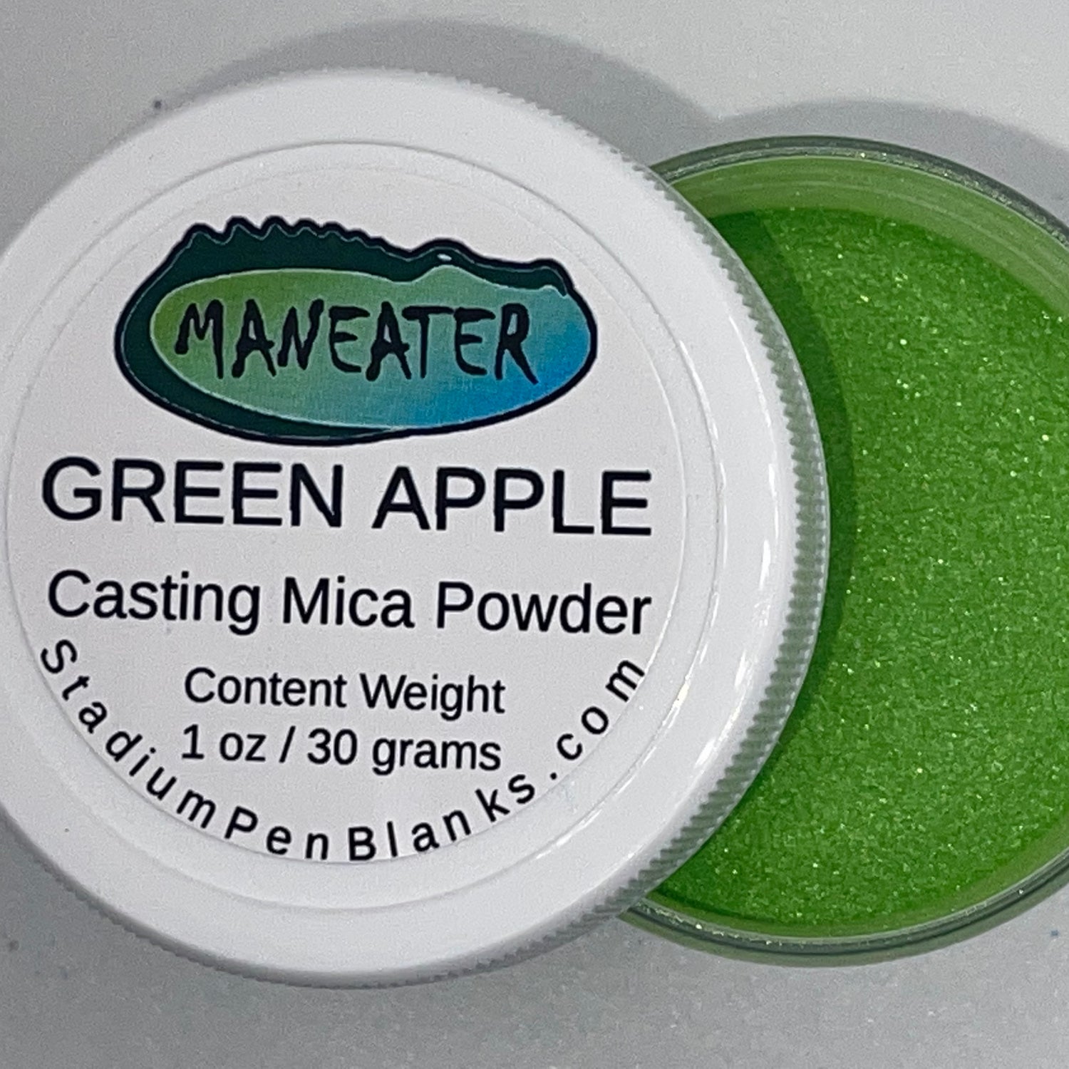 Green Apple Mica Powder Jar - Maneater 1oz