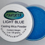 Light Blue Mica Powder Jar - Maneater 1oz