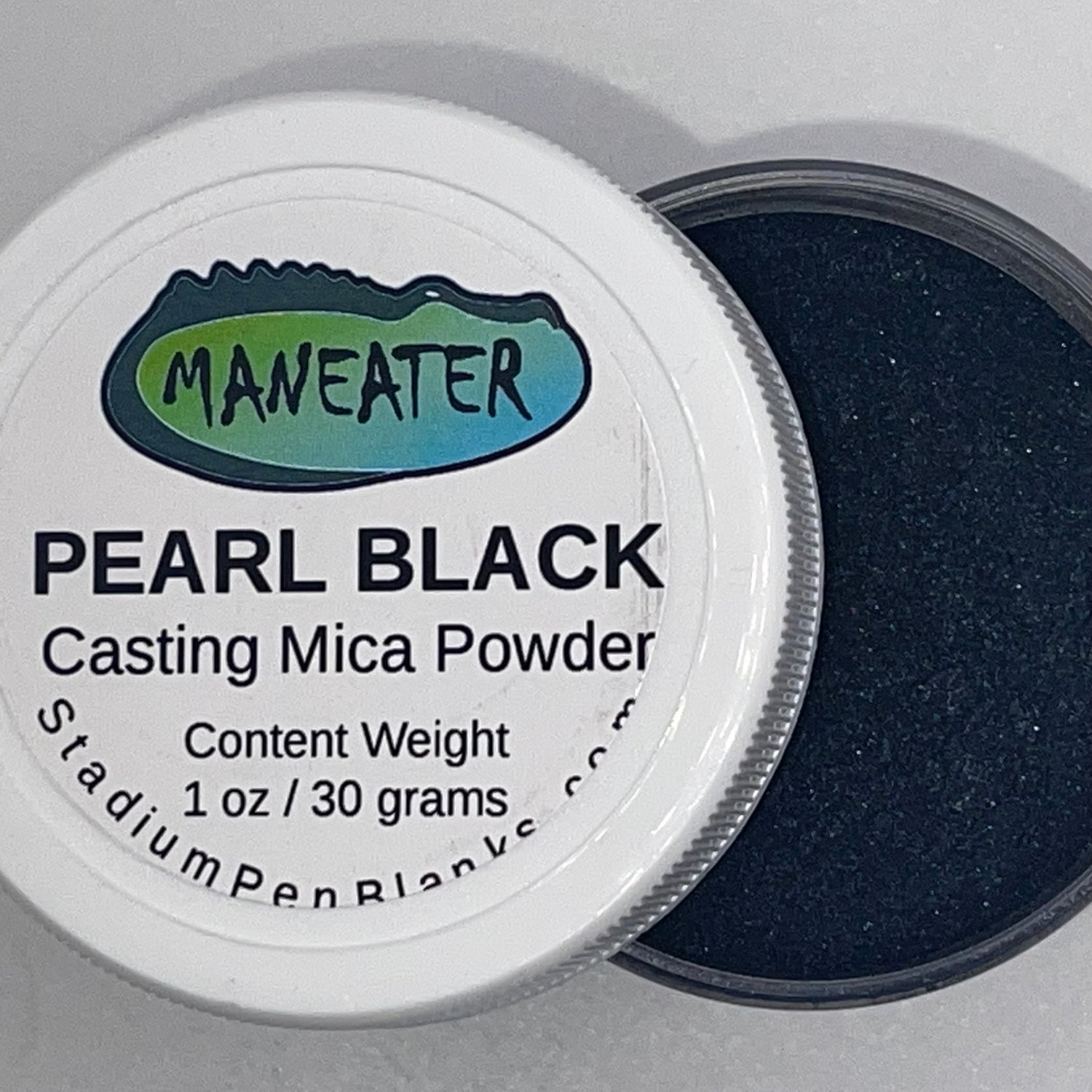 Pearl Black Mica Powder Jar - Maneater 1oz
