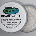 Pearl White Mica Powder Jar - Maneater 1oz