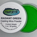 Radiant Green Mica Powder Jar - Maneater 1oz