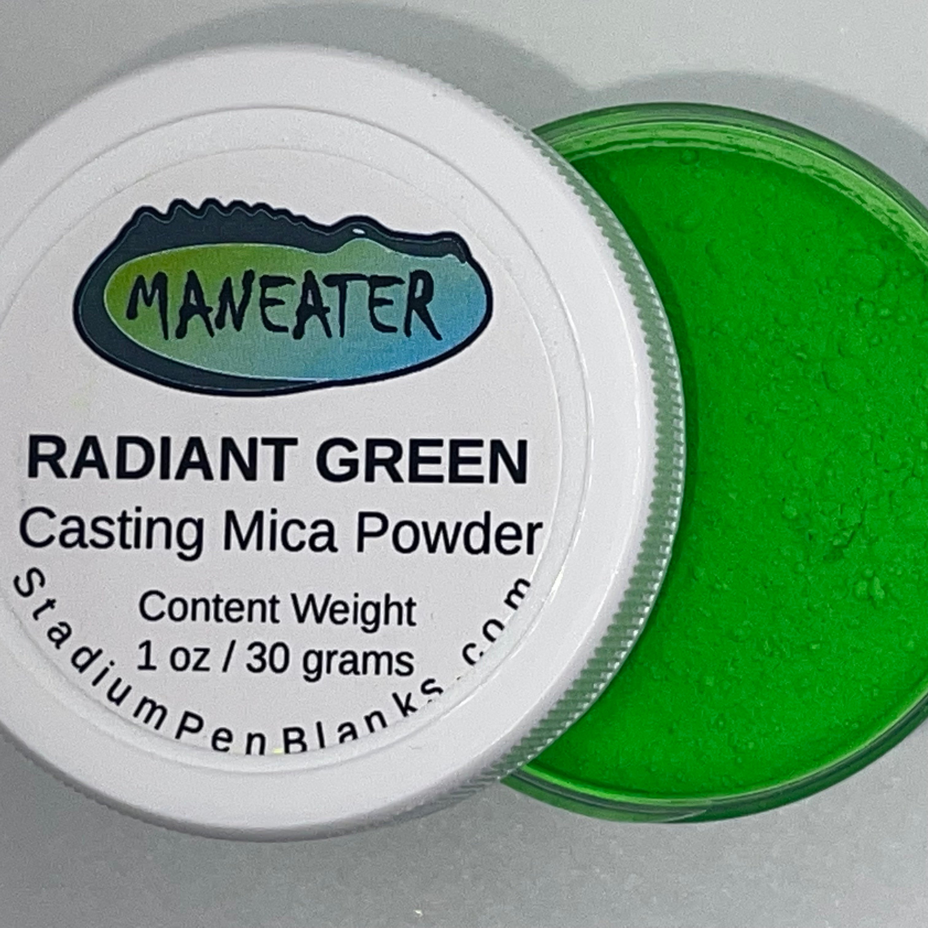 Radiant Green Mica Powder Jar - Maneater 1oz