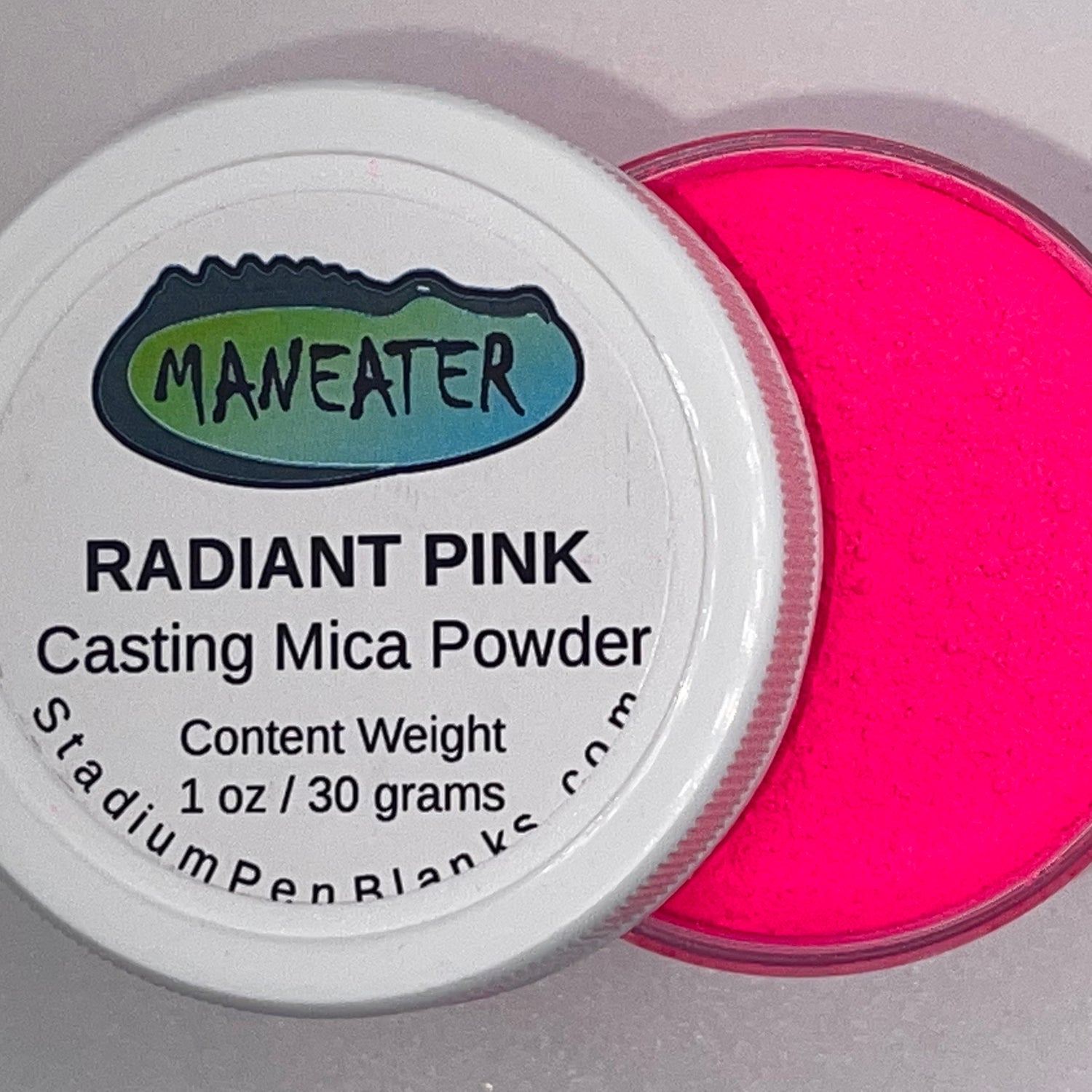 Radiant Pink Mica Powder Jar - Maneater 1oz