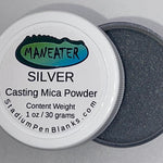Silver Mica Powder Jar - Maneater 1oz