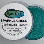 Sparkle Green Mica Powder Jar - Maneater 1oz