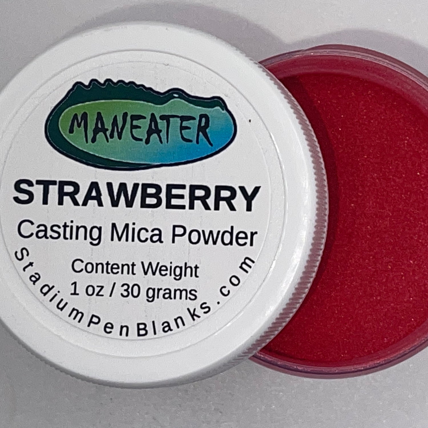Strawberry Mica Powder Jar - Maneater 1oz