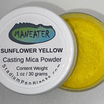 Sunflower Yellow Mica Powder Jar - Maneater 1oz
