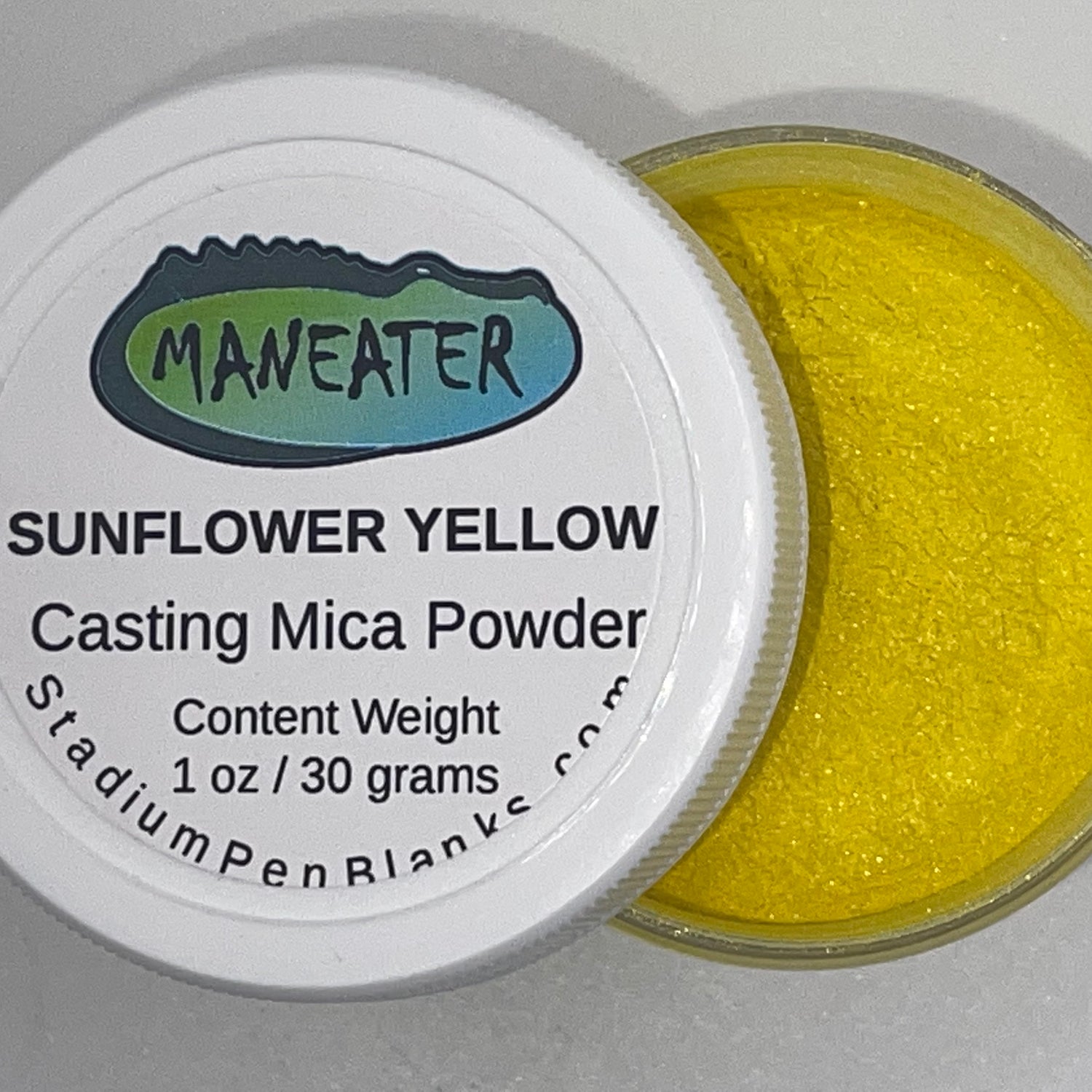 Sunflower Yellow Mica Powder Jar - Maneater 1oz