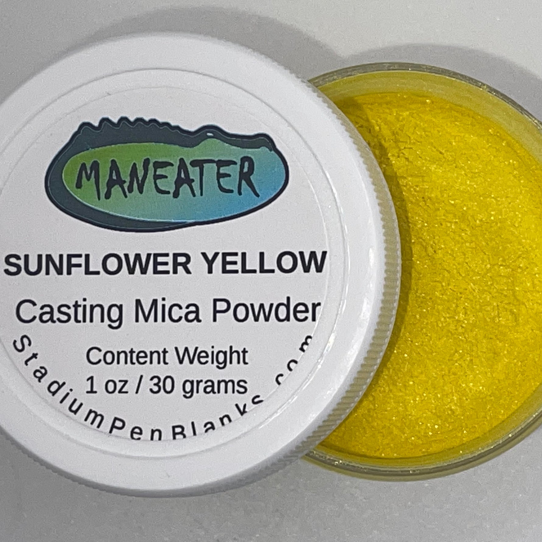 Sunflower Yellow Mica Powder Jar - Maneater 1oz